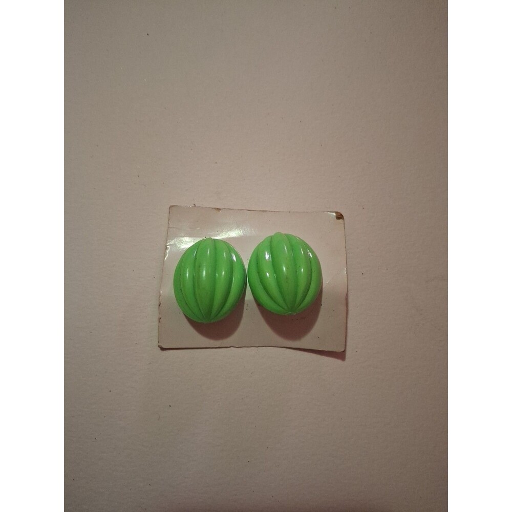 Clip on earrings Green Germany Made